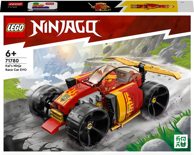 레고 닌자고 71780 카이의 닌자 레이스카 EVO, 혼합색상, 1개