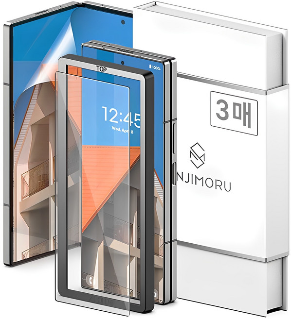 신지모루 하이브리드 쉴드 자가복원 TPU EPU 코팅 휴대폰 액정보호필름 3p, 1세트