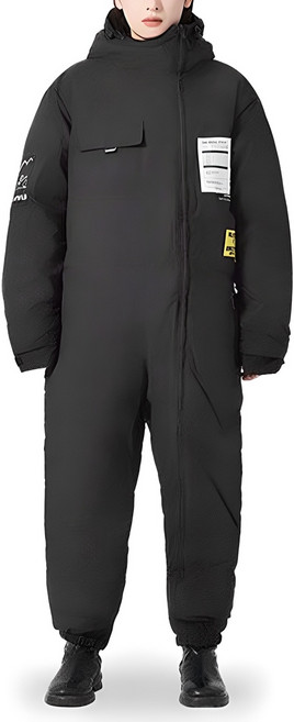 켓와일로 오토바이 겨울 방한우주복 C20, 블랙