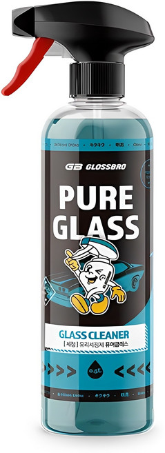 글로스브로 퓨어글래스 차량용 유리세정제, 500ml, 1개