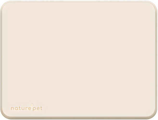 네이처펫 강아지 논슬립 실리콘 배변매트, 베이지, 1개