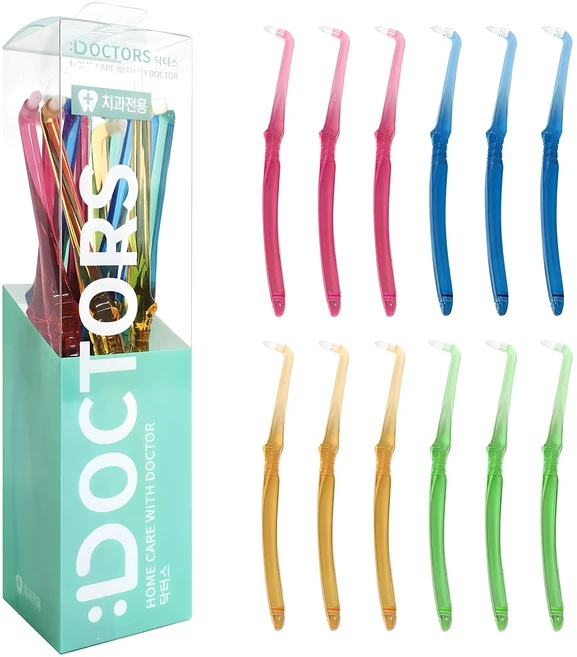 DOCTORS 틈새 첨단칫솔 어금니 뾰족형, 12개입, 1개 - 쿠팡