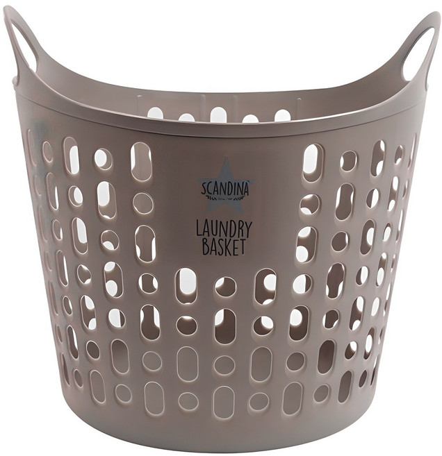 샤바스 스칸디나 트임형 세탁바구니, 브라운