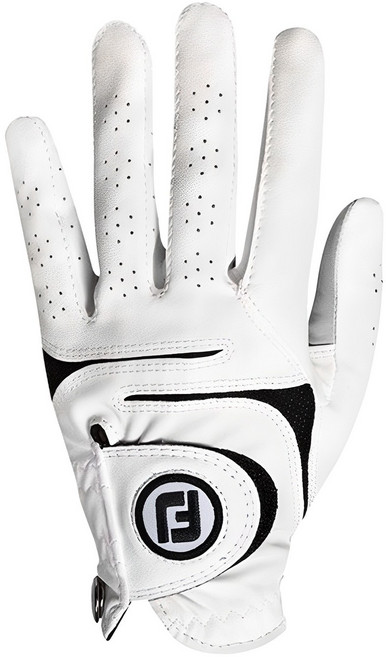 풋조이 여성용 뉴 웨더소프 골프장갑 왼손용, 화이트, 1개