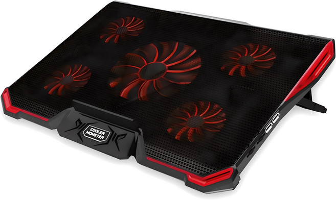 노벨뷰 스탠드 쿨링패드 노트북 받침대, 레드, 1개