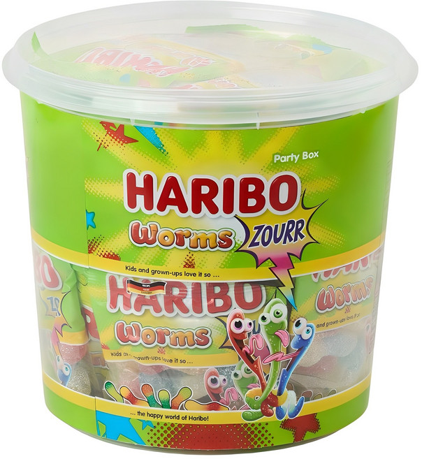 하리보 웜즈 사우어 젤리 32개입, 960g, 1개