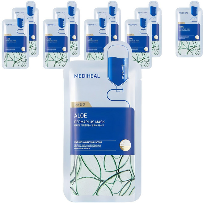 메디힐 더마플러스 알로에 마스크, 10개입, 1개