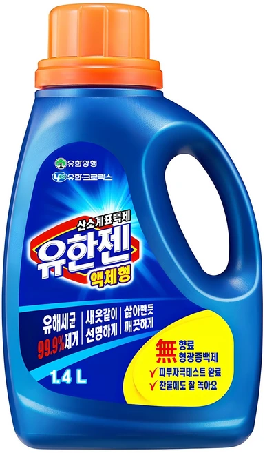 유한젠 산소계 표백제 액체형, 1.4L, 1개 - 쿠팡