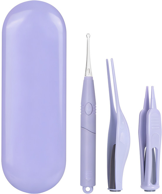 비타할로 LED 이어클리너 퍼플 3종 세트, 1개