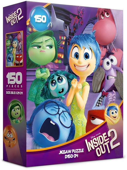 인사이드아웃 2 디즈니 직소퍼즐 D150-34, 150피스, 혼합색상, 1개