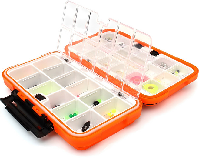 싸파 30칸 3도어 패셔니 태클박스, 주황, 1개