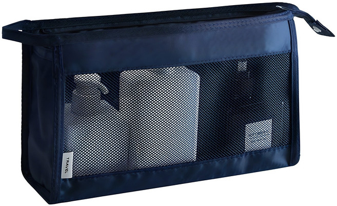 뷰레이터닷컴 트라이앵글 여행용 매쉬 세면 파우치