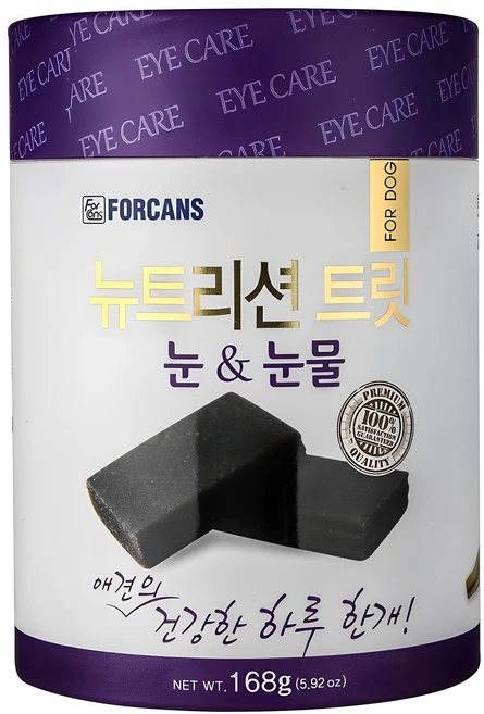 포켄스 강아지 뉴트리션 트릿 영양제, 168g, 눈물개선/눈건강, 1개 - 쿠팡