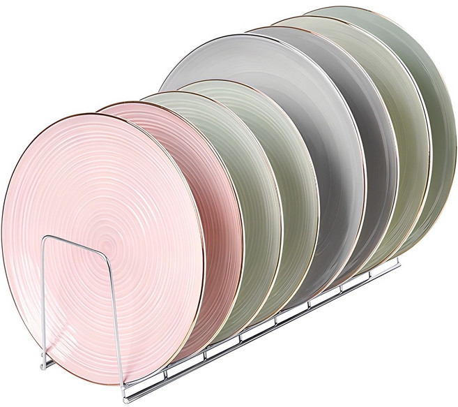 생활공식 다용도 접시정리대 사각, 1개, 실버