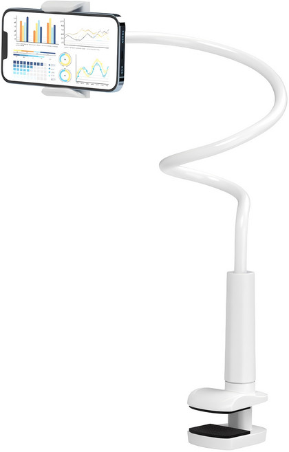 홈플래닛 스마트폰 자바라 거치대 75 cm, 화이트, 1개입