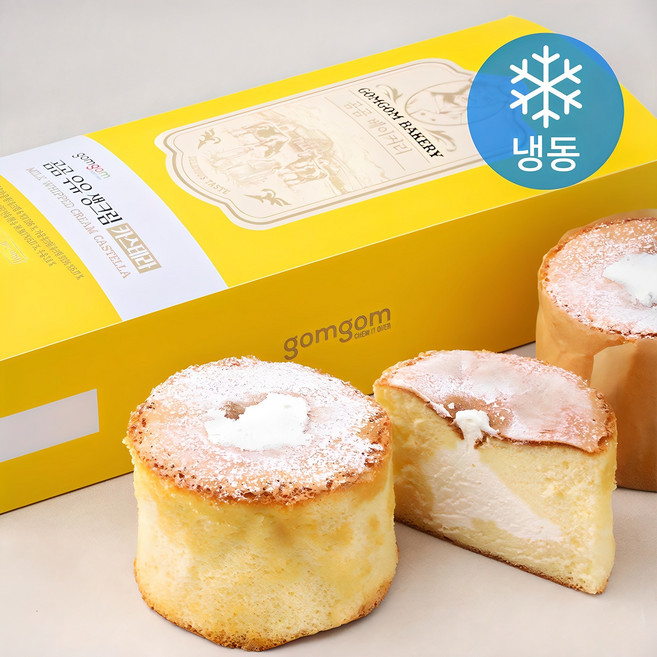 곰곰 우유 생크림 카스테라, 120g, 3개입, 1개