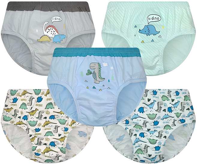 딩동댕키즈 남아용 순면 하이디노 삼각팬티 5종 세트