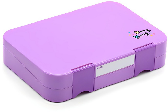 콩콩 미니 1단 도시락, 라이트퍼플, 1개