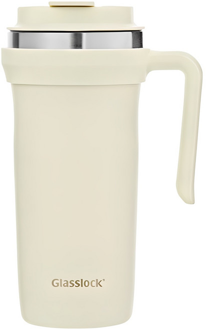 글라스락 비엔 머그 텀블러, 베이지, 600ml, 1개