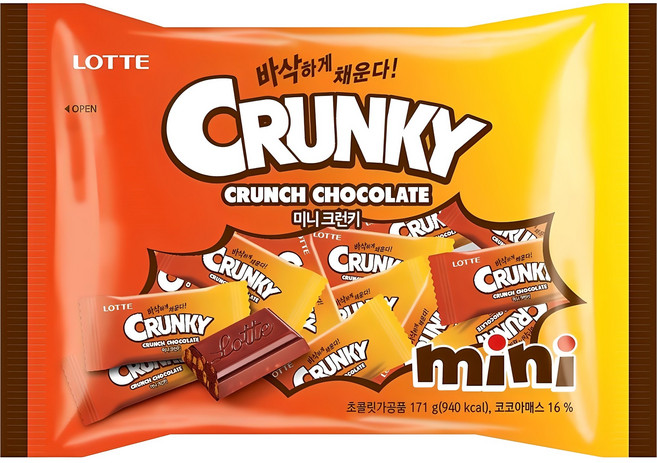롯데웰푸드 미니 크런키, 171g, 1개