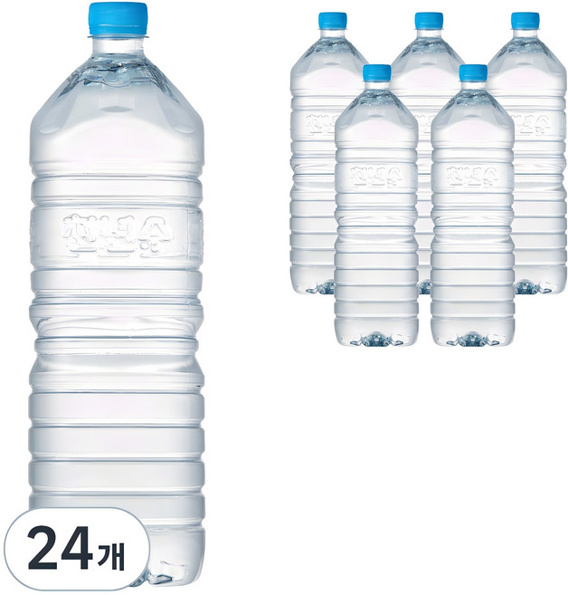 가야산천년수 무라벨 생수, 2L, 24개