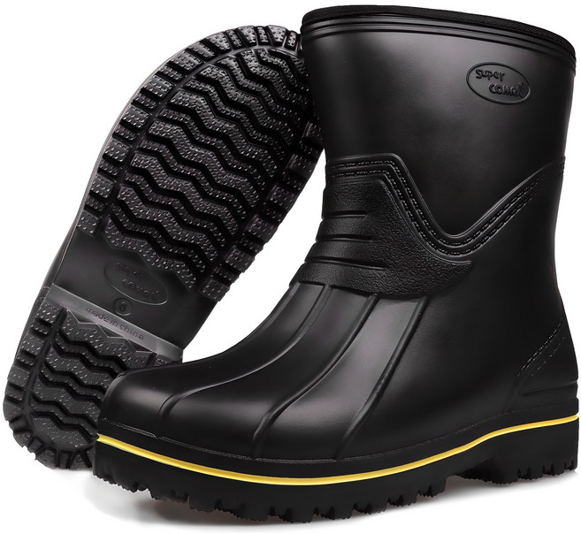 슈퍼카미트 겨울용 2중 논슬립 아웃솔 방수 털 장화 WT803