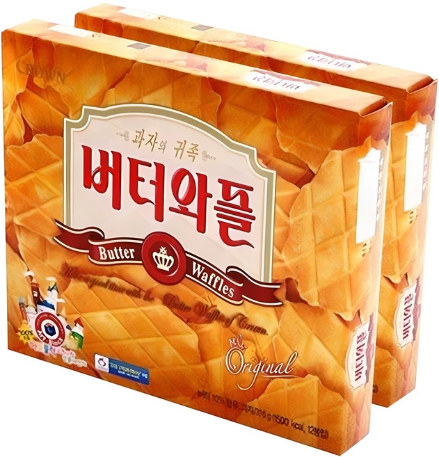 크라운 버터와플, 316g, 2개 - 쿠팡