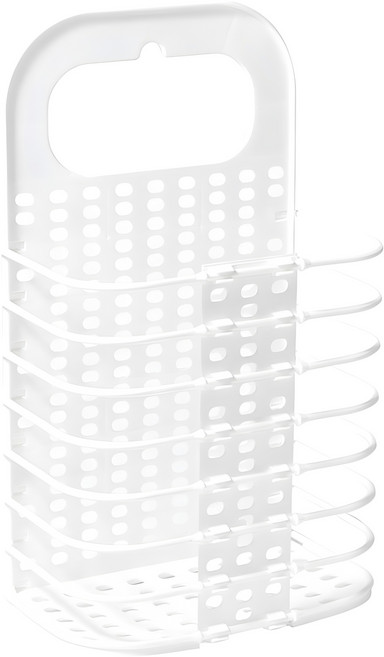 걸이식 접이형 빨래바구니, 화이트