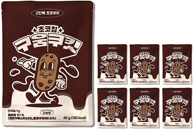 단슐랭 구움쿠킷 초코칩, 40g, 7개