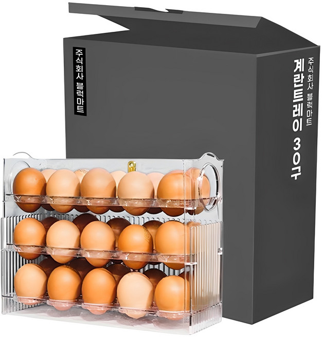 블럭마트 계란트레이 30구, 투명, 1개