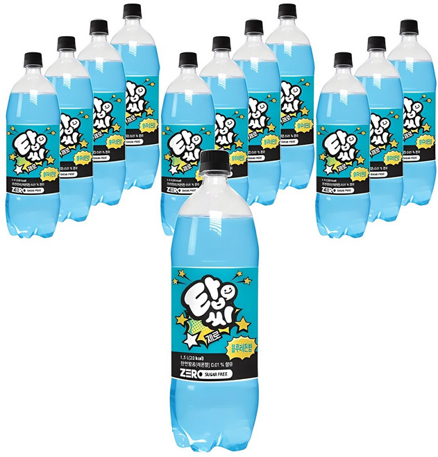 탑씨 제로 블루레몬향, 1.5L, 12개