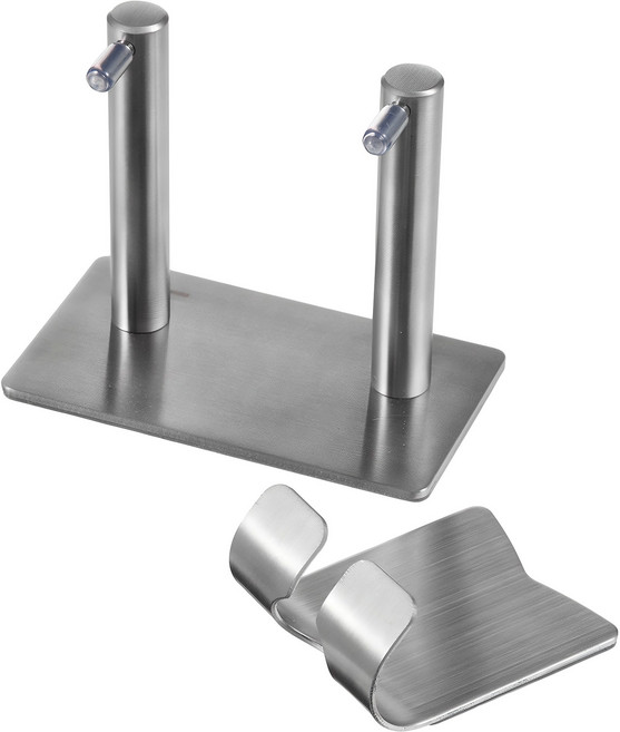 코멧 홈 스테인레스 헤어드라이기 거치대 + 코드 홀더 (정품 3M 스티커), 1개