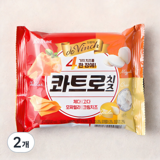 남양유업 콰트로 치즈, 17g, 12개입, 2개