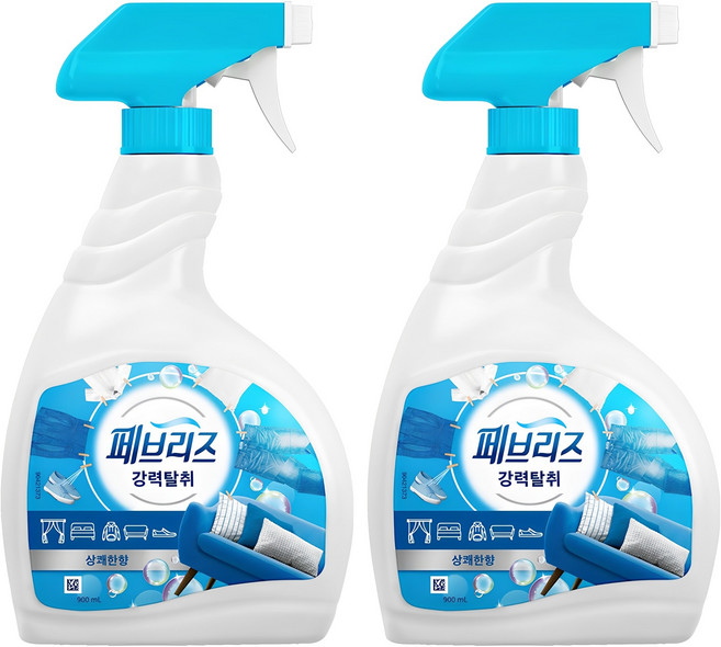 페브리즈 섬유탈취제 상쾌한향 본품, 900ml, 2개