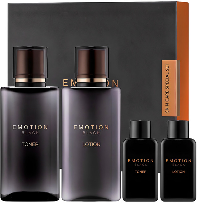 꽃을든남자 이모션 블랙 스킨케어 스페셜 4종 세트, 1세트