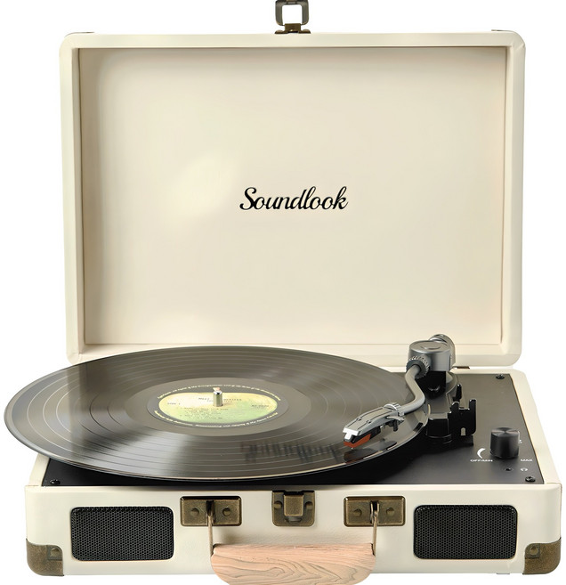 사운드룩 캠크닉 블루투스 스피커 턴테이블, CAMCNIC, 아이보리