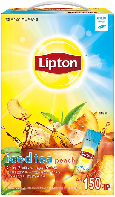 립톤 아이스티 믹스 복숭아맛, 14g, 150개입, 1개