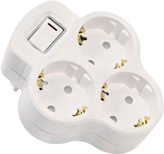 써보니 크로버형 스위치 멀티탭 3구 16A, 1개