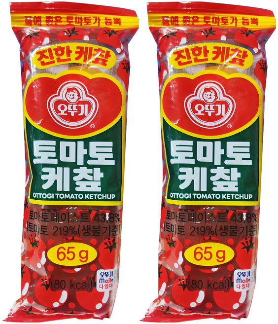 오뚜기 토마토 케챂, 65g, 2개