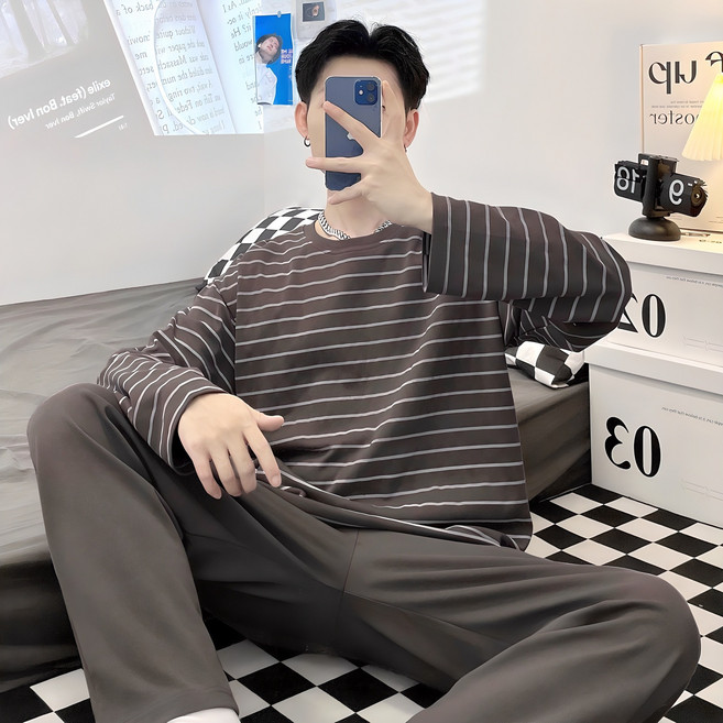 세컨핑크 남성용 MZ세대 데일리 상하의 잠옷 세트