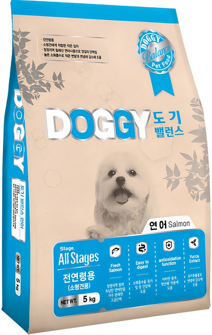 인터펫코리아 전연령 소형견용 도기밸런스 건식사료, 연어, 5kg, 1개