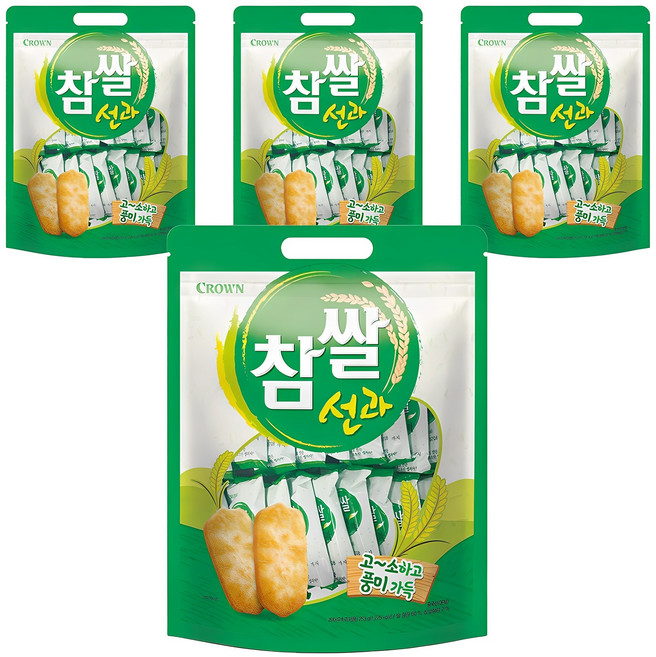크라운 참쌀선과, 253g, 4개