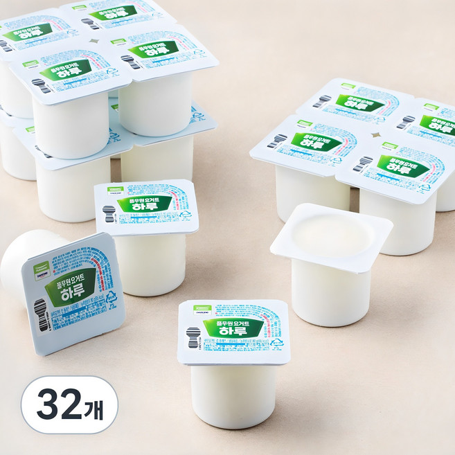 풀무원다논 하루 요거트 컵플레인, 80g, 32개