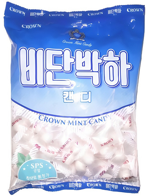크라운 비단박하캔디, 400g, 1개
