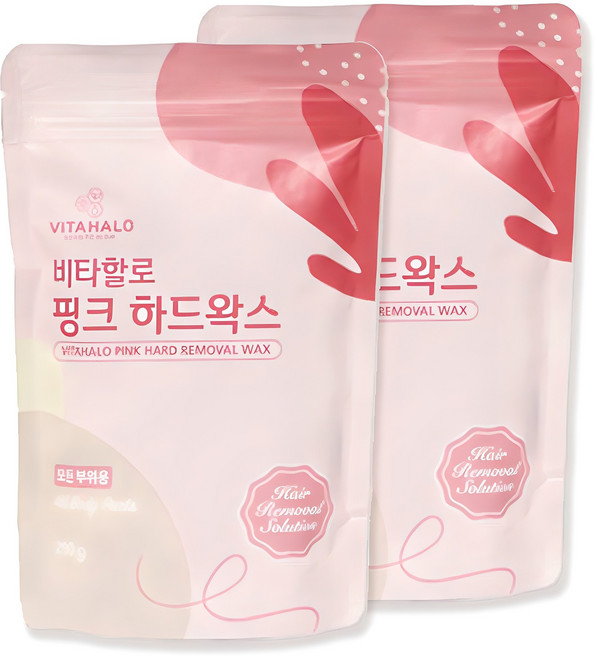 비타할로 핑크 하드왁스, 2개, 200g