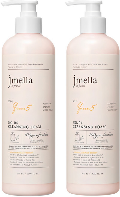 제이멜라 인 프랑스 퀸 5 클렌징 폼, 500ml, 2개