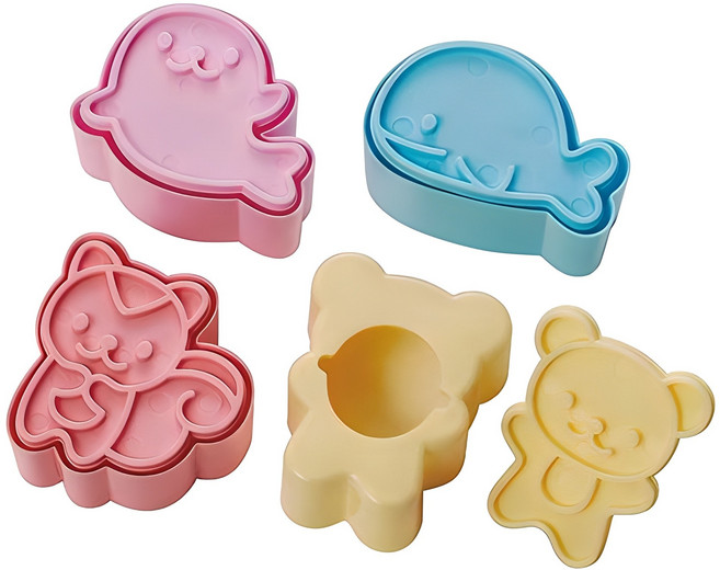 토루네 바다와 숲의 친구들 식빵틀 P3598, 1세트