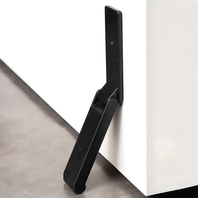 탐사 홈 현관문 무타공 자석 도어스토퍼, 블랙, 1개