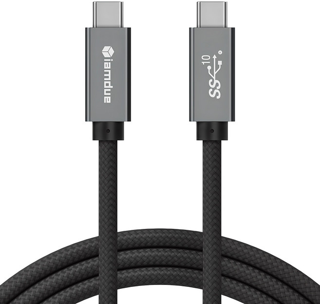 아이엠듀 썬더볼트 고속충전 케이블 C to C PD 타입 100W USB3.1 Gen2, 100cm, 혼합색상, 1개