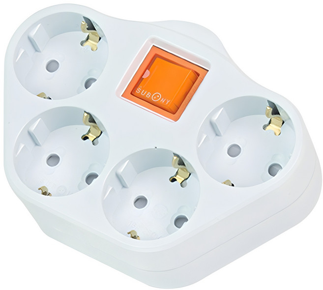 써보니 스위치 멀티탭 4구, 13.5cm, 혼합색상, 1개